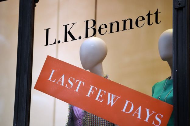 LK Bennett Store in Royal Exchange Buildings, London.