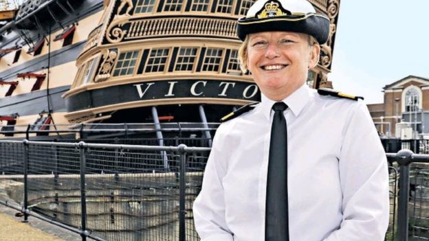 Royal Navy S First Female Admiral Takes Command Bbc News