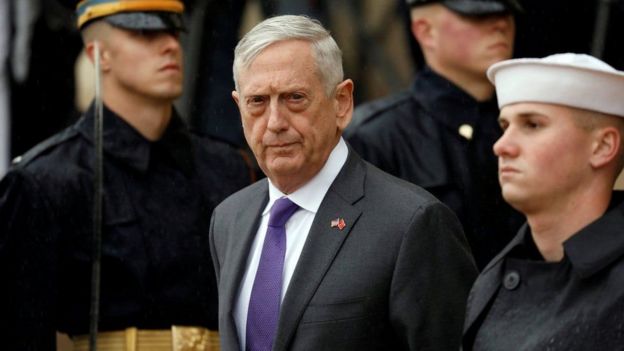 Janaraal Mattis ayaa iscasilaaddiisa ku dhawaaqay bishii Diseembar