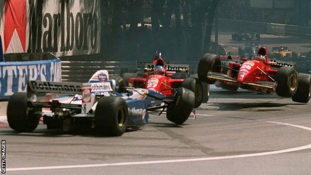 David Coulthard, Jean Alesi and Gerhard Berger