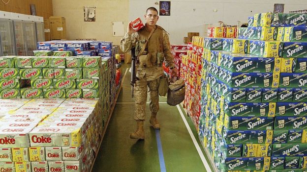 Un soldado estadounidense en Al Asad en 2004.