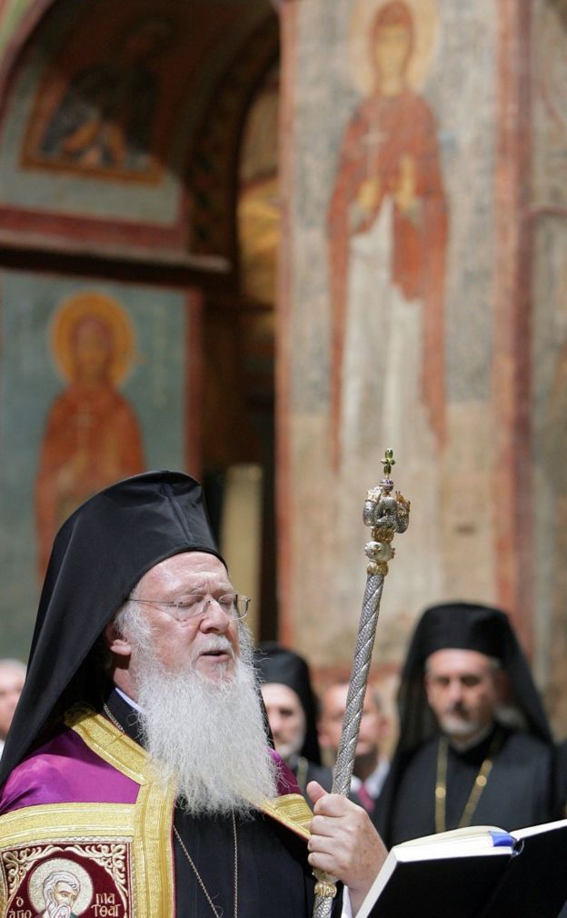 Вселенський патріарх Варфоломій відвідував Софійський собор у 2008 році 