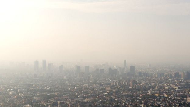 Imagem aérea da Cidade do México