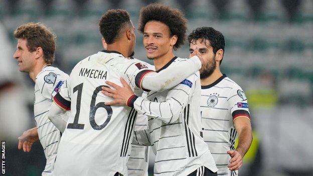 Leroy Sane scored twice for Germany in their 9-0 win over Liechtenstein