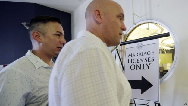 Us Supreme Court Rules Gay Marriage Is Legal Nationwide Bbc News 