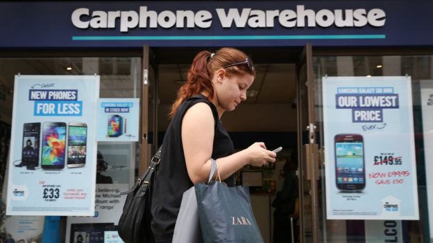 Carphone Warehouse To Close All Standalone Stores At Cost Of 2900 Jobs Bbc News 