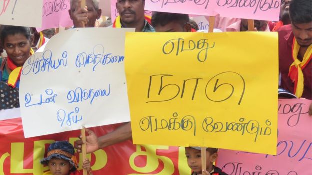 இலங்கை இனப் பிரச்சினை: "இந்தியா துணிச்சலான நடவடிக்கை எடுக்க வேண்டும்" - 'எழுக தமிழ்' பேரணி