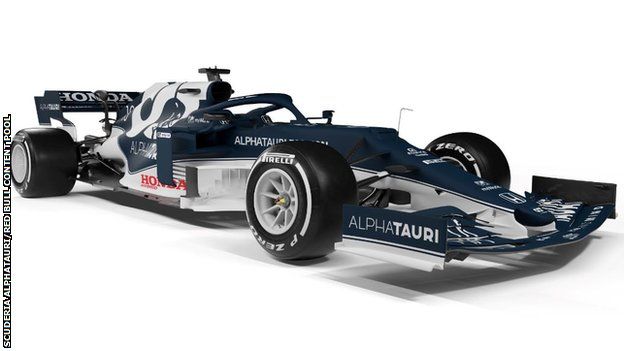 Alpha Tauri team unveil new AT02 car