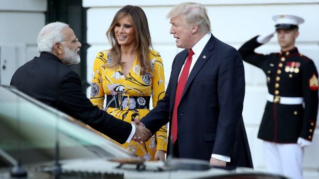Thủ tướng Ấn Độ Narendra Modi có chuyến thăm Mỹ hồi tháng 6/2017.