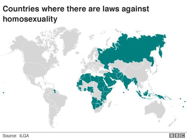 Countries where it is illegal to be gay