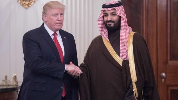 دونالد ترامپ و محمد بن سلمان ولیعهد عربستان