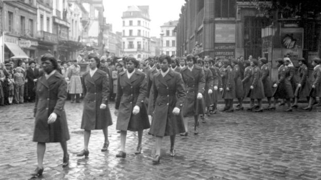 Members of the 6888th Battalion in Rouen