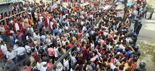 रवि लामिछानेको समर्थनमा प्रदर्शन