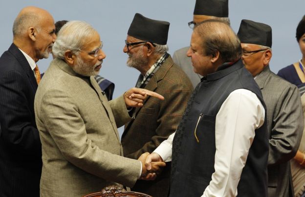प्रधानमंत्री नरेंद्र मोदी, नवाज शरीफ