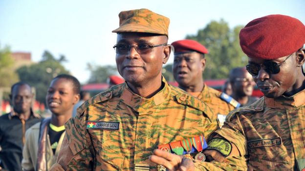 Burkina Faso's newly appointed Army Chief of Staff Colonel Oumarou Sadou