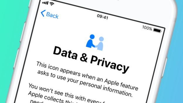 Pantalla de datos y privacidad