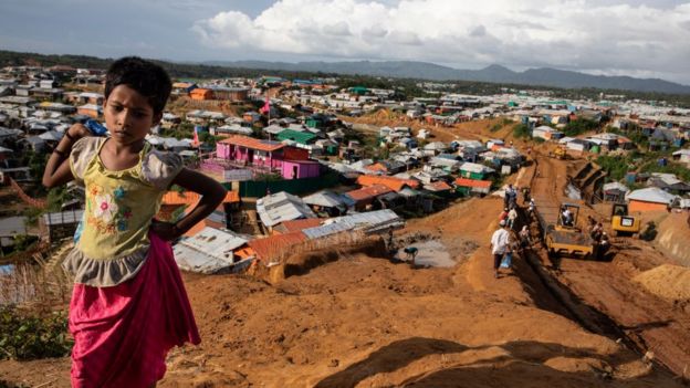 A Rohingya girl in Cox's Bazaar