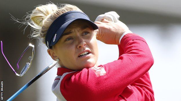 Charley Hull three shots off lead at LPGA Mediheal Championship - BBC Sport