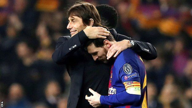 Antonio Conte and Lionel Messi