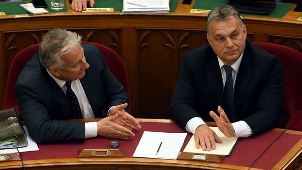 Zsolt Semjen y Viktor Orbán