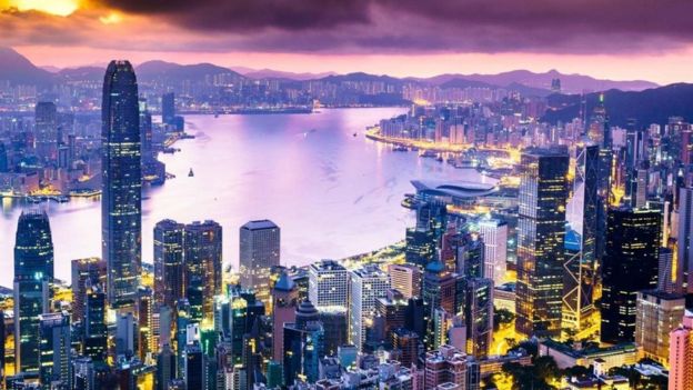 Vista de Hong Kong