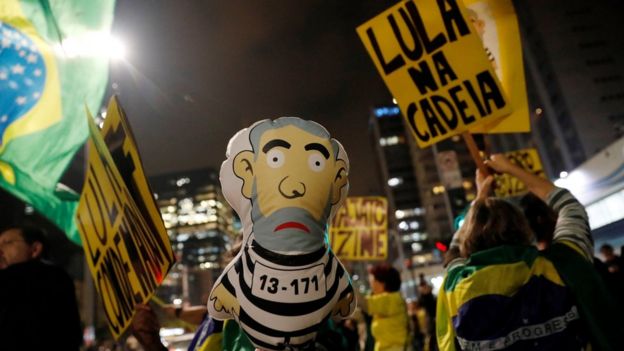 Ato contra Lula na avenida Paulista, em São Paulo