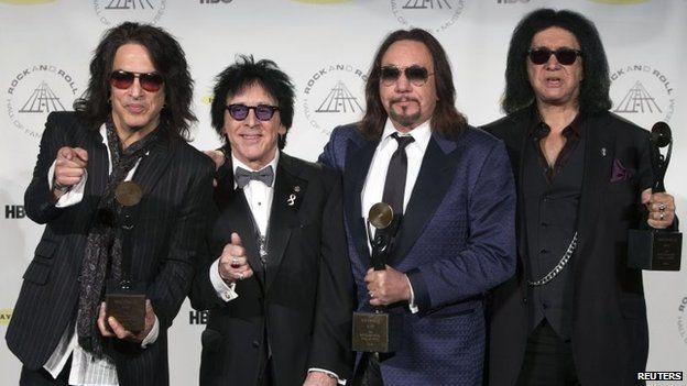 Paul Stanley, Peter Criss, Ace Frehley and Gene Simmons of Kiss