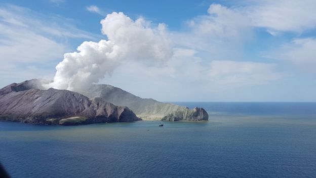 Volcán White Island.