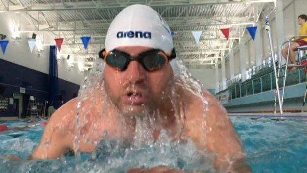 Atlantic swimmer Ben Hooper sets off on world record challenge BBC News