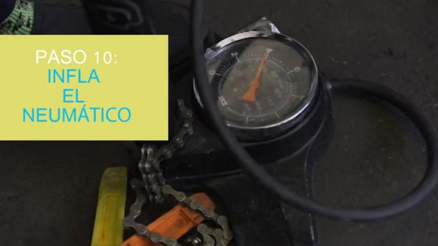 Paso 10: infla e neumático