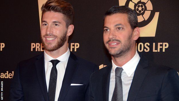 Sergio Ramos and brother and agent Rene