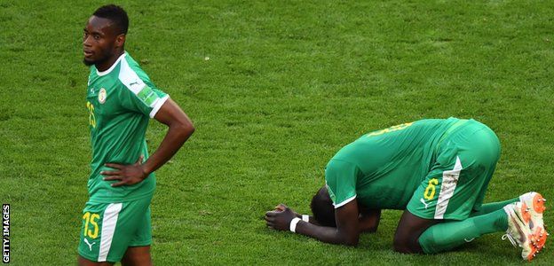 Diafra Sakho and Salif Sane react to Senegal's exit from the 2018 World Cup in Russia