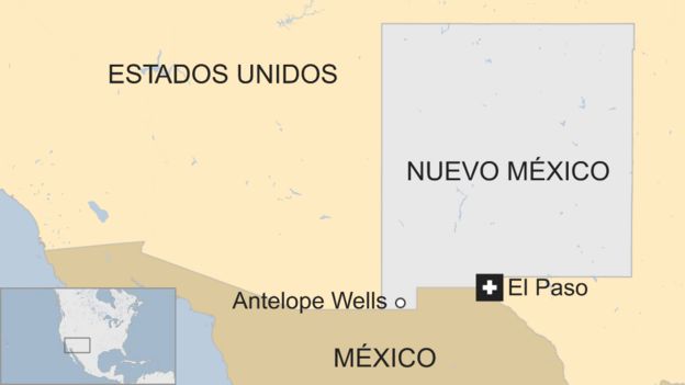 Un mapa de Nuevo México