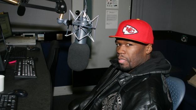 Curtis James Jackson III,más conocido como 50 Cent en los estudios de la BBC.
