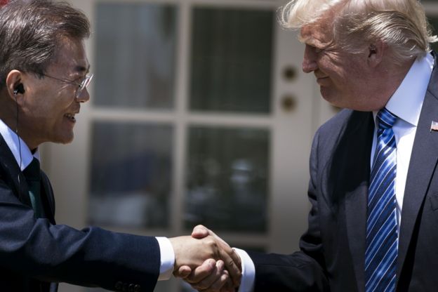 Trump y Moon Jae-in