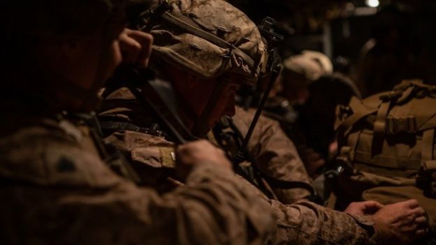 نیروهای آمریکایی عازم سفارت در بغداد