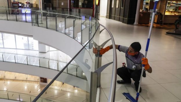 Persiapan pembukaa kembali Mall Senayan City, covid-19, virus corona