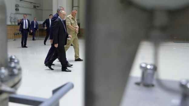 Vladimir Putin en Vostochny