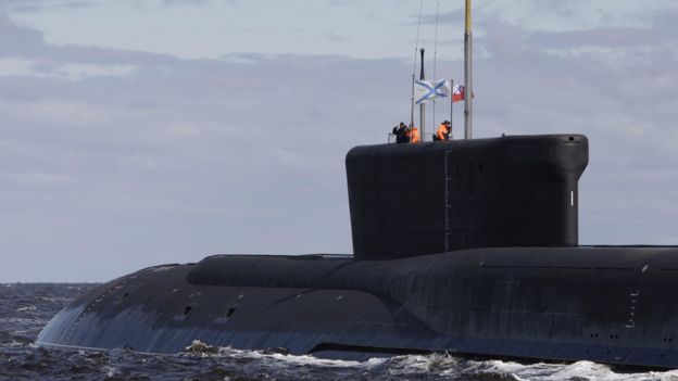 El submarino ruso Yuri Dolgoruky.