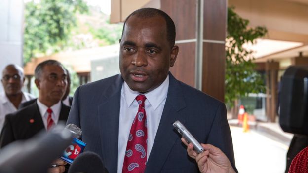 El primer ministro de Dominica, Roosevelt Skerrit