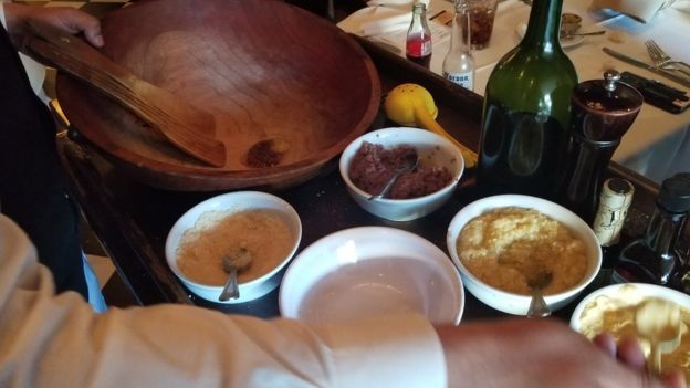 Ingredientes de la ensalada César