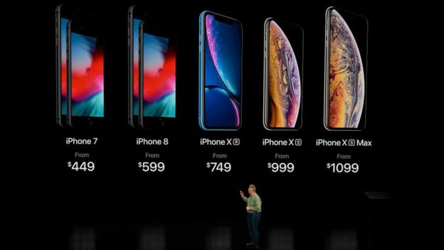 Presentación de los nuevos modelos de iPhone en 2018.