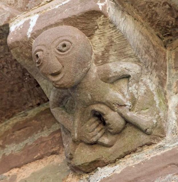 Sheela-na-gig at Kilpeck