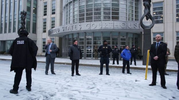 Corte de Estados Unidos donde se enjuició a El Chapo.