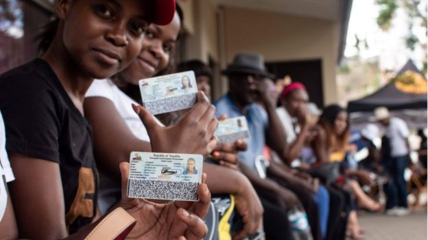 Voters queue at a polling station in Windhoek, 27 November 2019