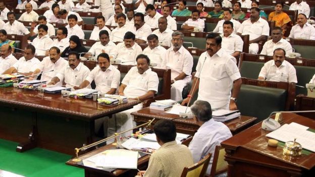 நம்பிக்கை வாக்கெடுப்பில் லஞ்ச பேரமா ? வீடியோ குறித்து விசாரணை கோருகிறது திமுக