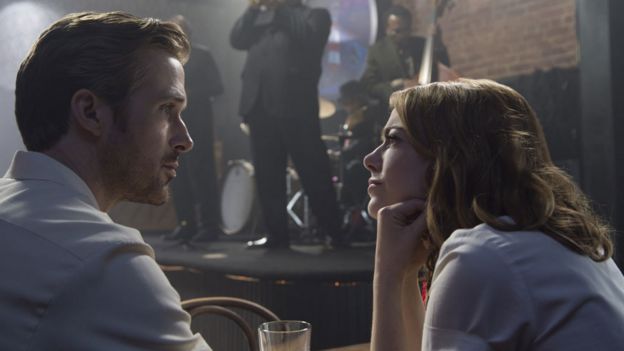 Ryan Gosling and Emma Stone in La La Land