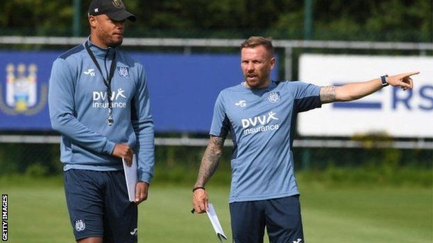 Craig Bellamy (right) heads the list of five backroom employees who have followed Vincent Kompany from Belgium to Burnley