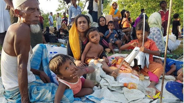বৃদ্ধ, নারী, শিশু - সব রোহিঙ্গার আশ্রয় জুটেছে বাংলাদেশে
