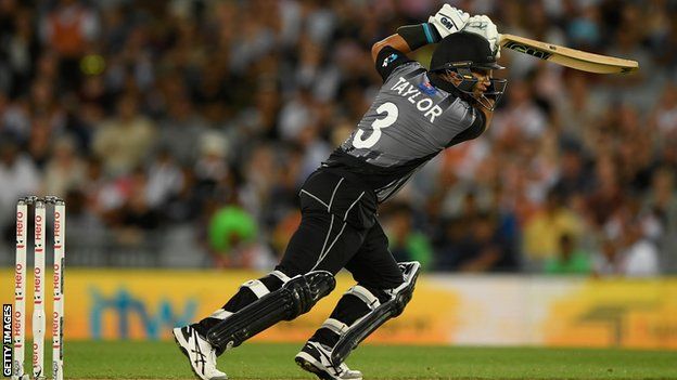 Ross Taylor during his unbeaten 43 in Auckland